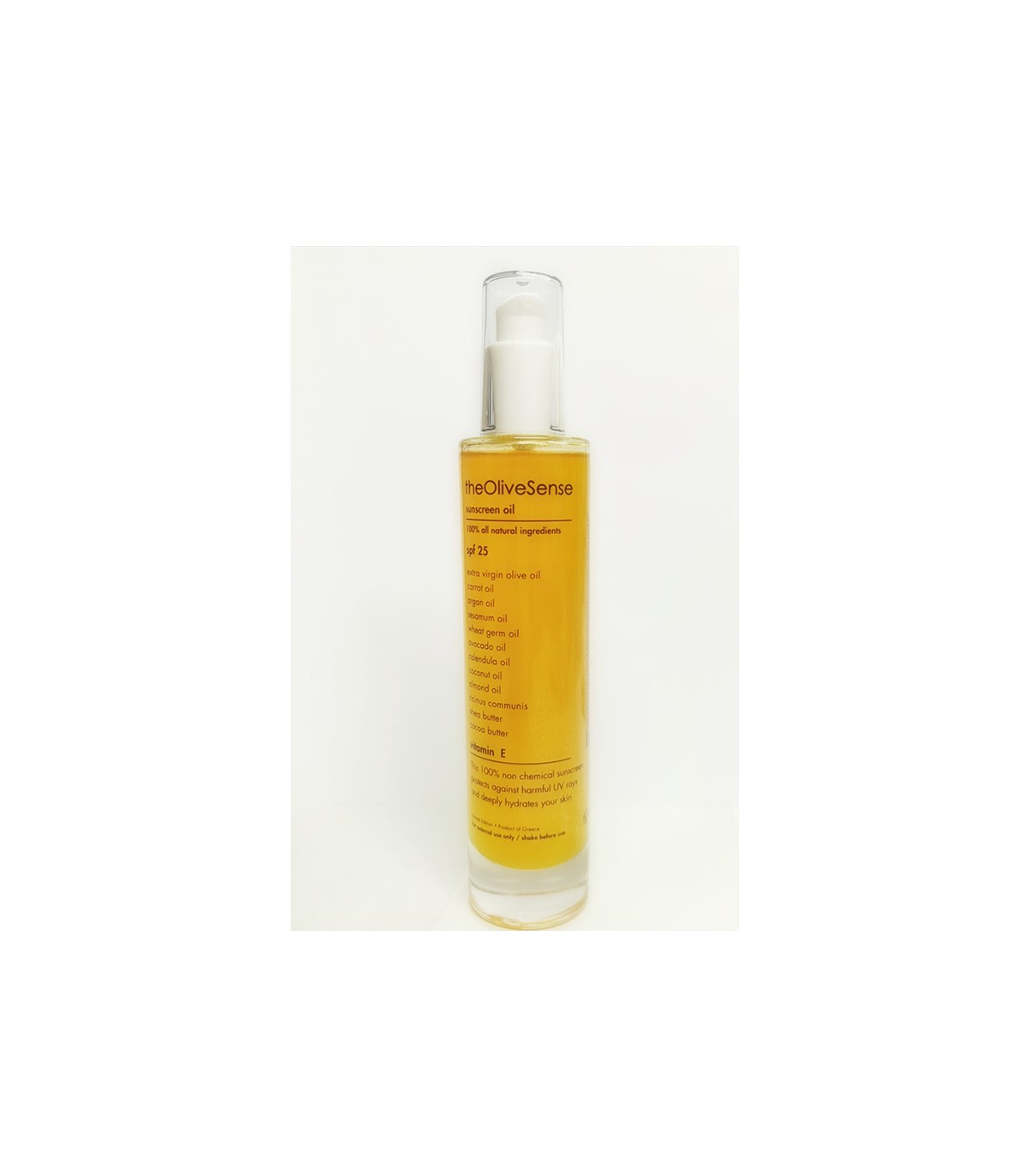 TheOliveSense sunscreen oil with vitamin E, 100ml