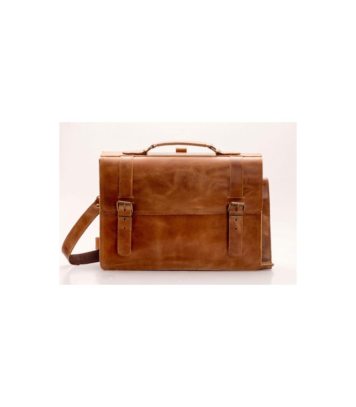 Document leather bag