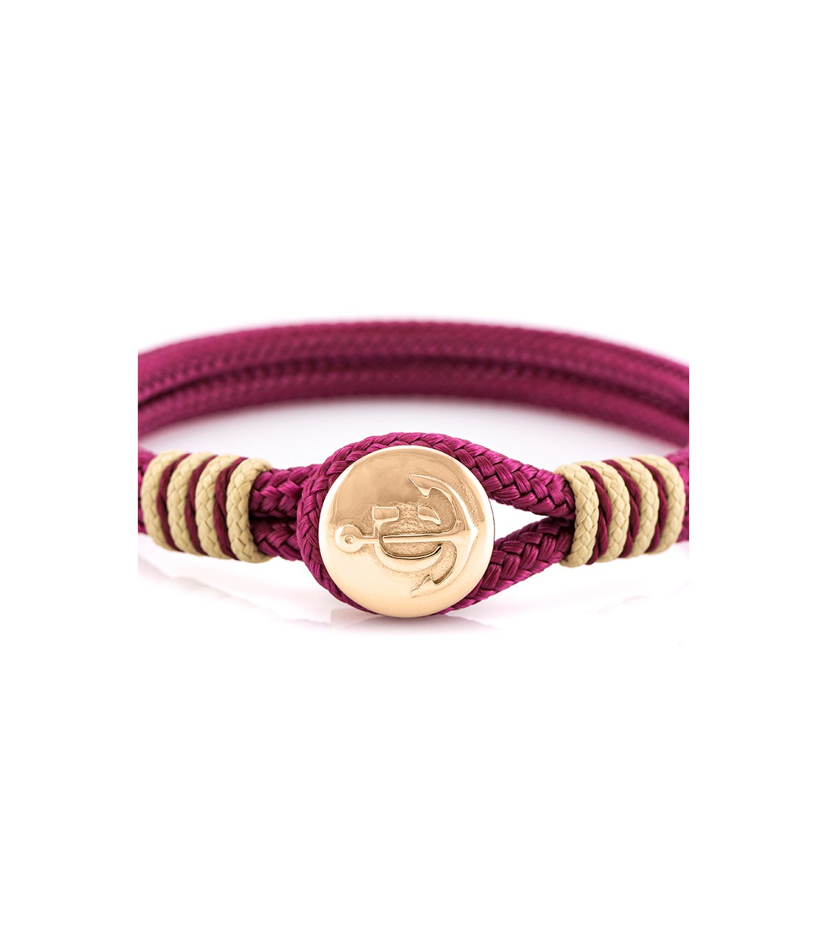 Constantin Maritime Wristband made of sail rope, red