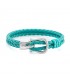 Constantin Maritime Leather Bracelet, Green